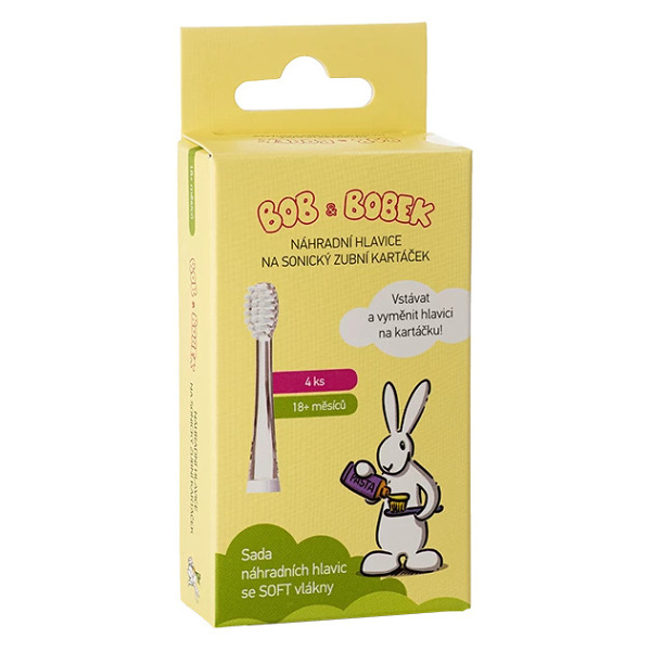 BOB A BOBEK náhradní hlavice Baby 18+ měsíců 4 kusy
