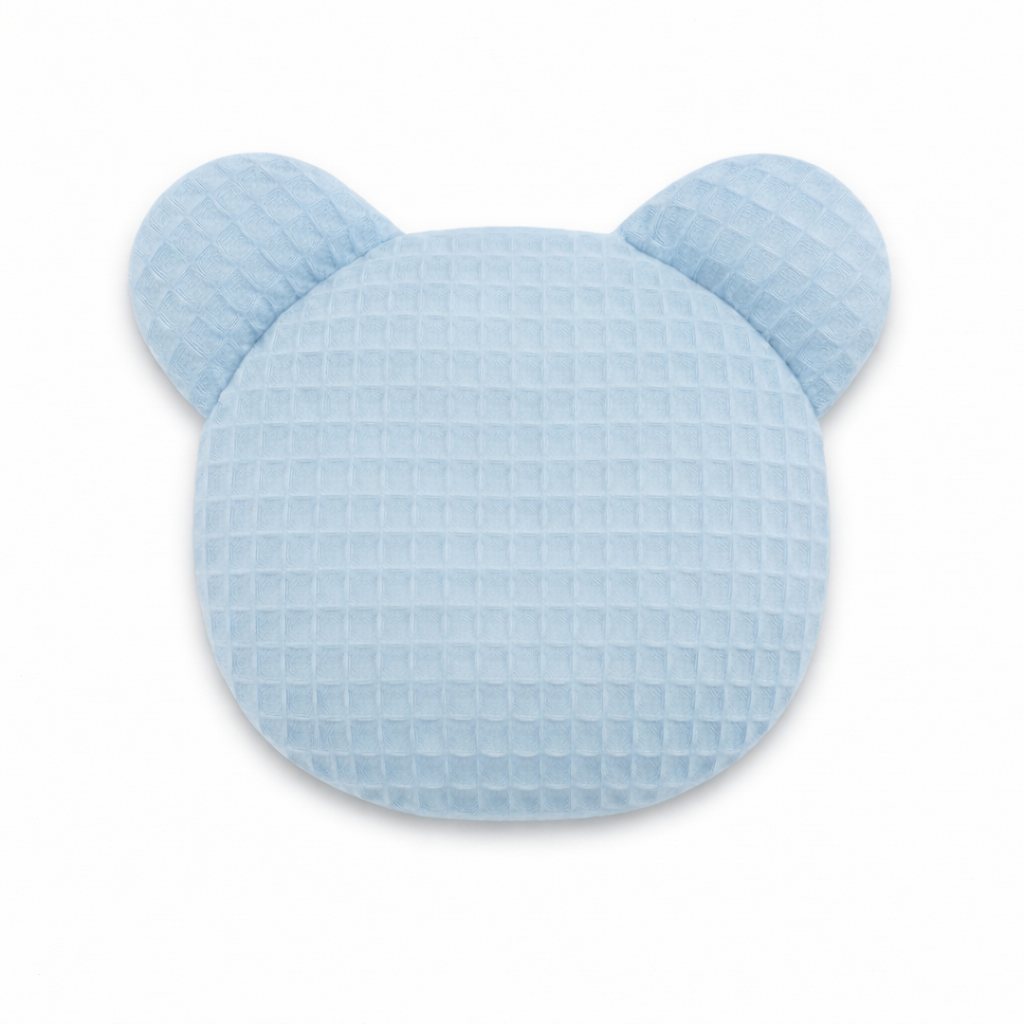 BocioLand Nahřívací polštářek TEDDY s třešňovými pecičkami a levandulí - sv. modrý