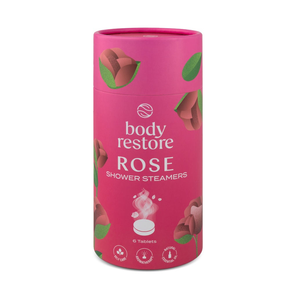 Body Restore Aromatické tablety do sprchy růže 6 ks