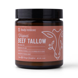 Body Restore Našlehaný tělový krém z hovězího loje pomeranč a grep 71 g