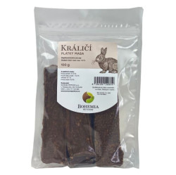 BOHEMIA PET FOOD Králičí plátky pro psy 100 g