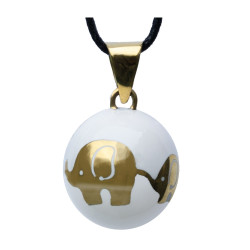 Bola Essentials Těhotenská rolnička 1 ks Golden Elephants