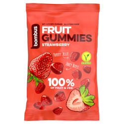 BOMBUS Fruit energy strawberry gummies 35 g