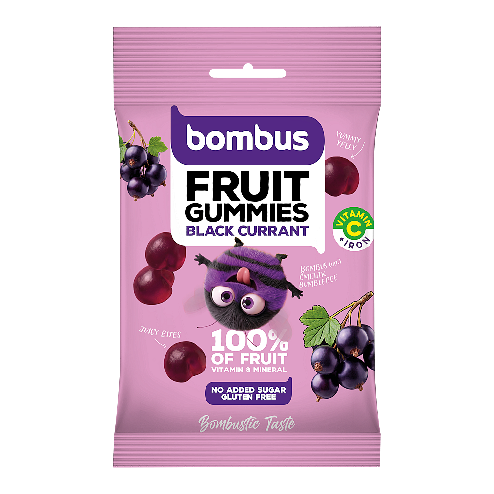 BOMBUS Fruit gummies black currant 35 g