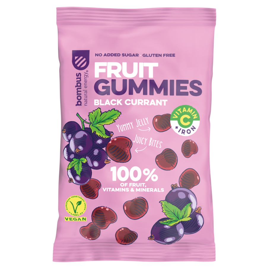 BOMBUS Fruit gummies black currant 35 g
