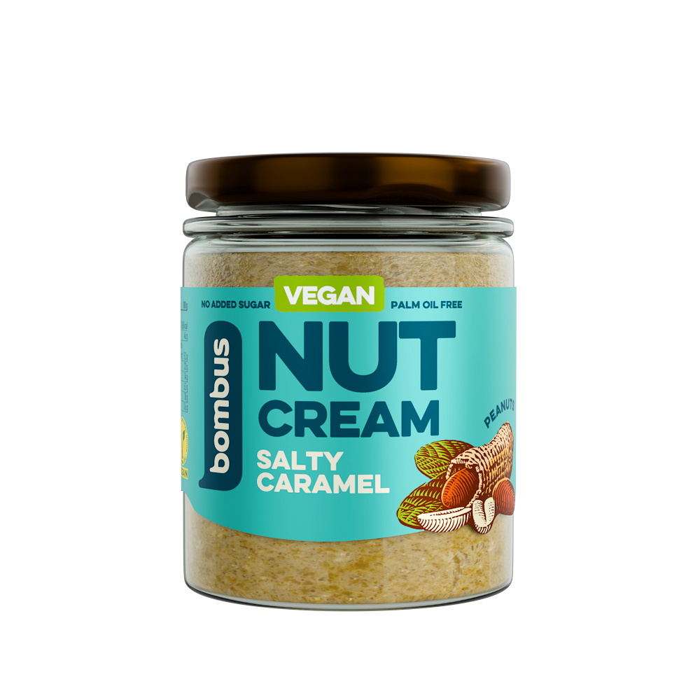 BOMBUS Nut arašídový krém slaný karamel 300 g