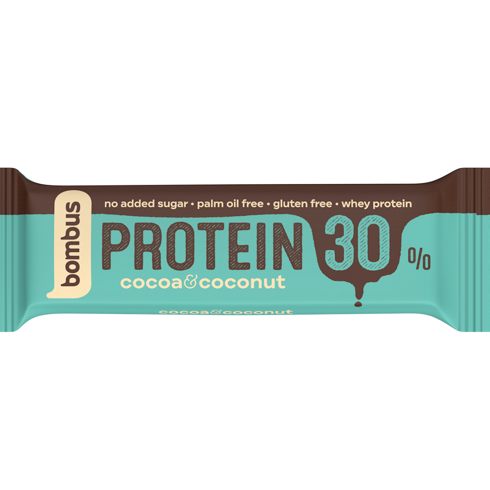 BOMBUS Protein 30% kakao a kokos 50 g