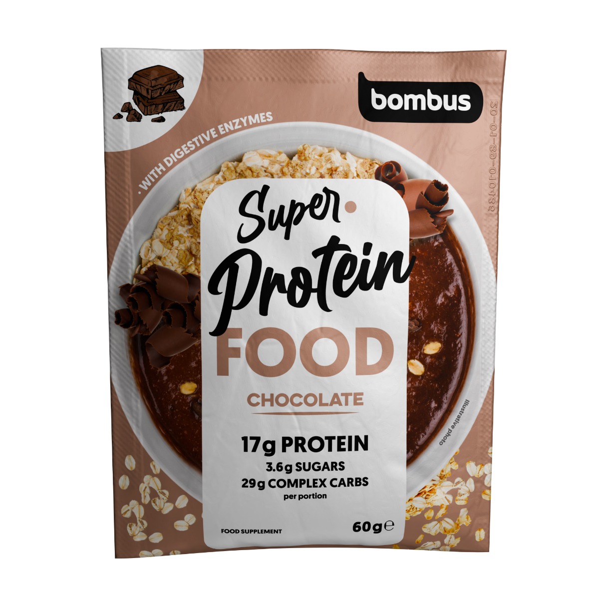 Bombus Super Protein Food Kaše Chocolate 60 g
