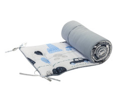 Bomimi MANTINEL do postýlky 180 cm, AUTÍČKA, MODRÁ