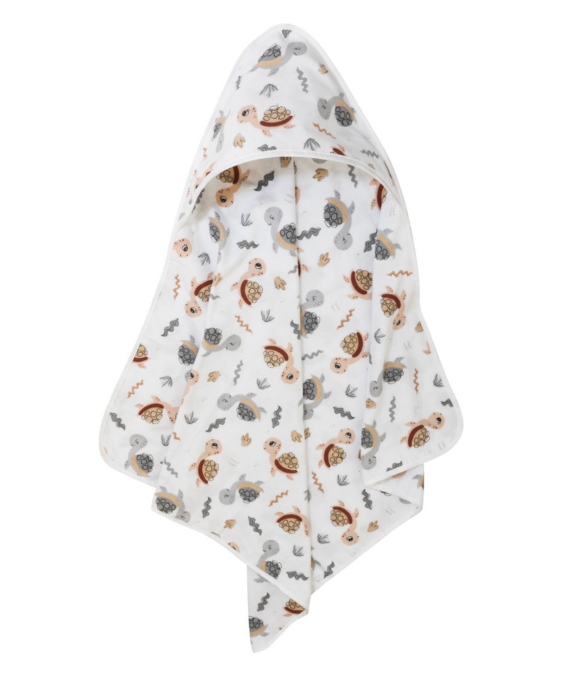 Bomimi Osuška s kapucí FLANEL 80x80, želvička