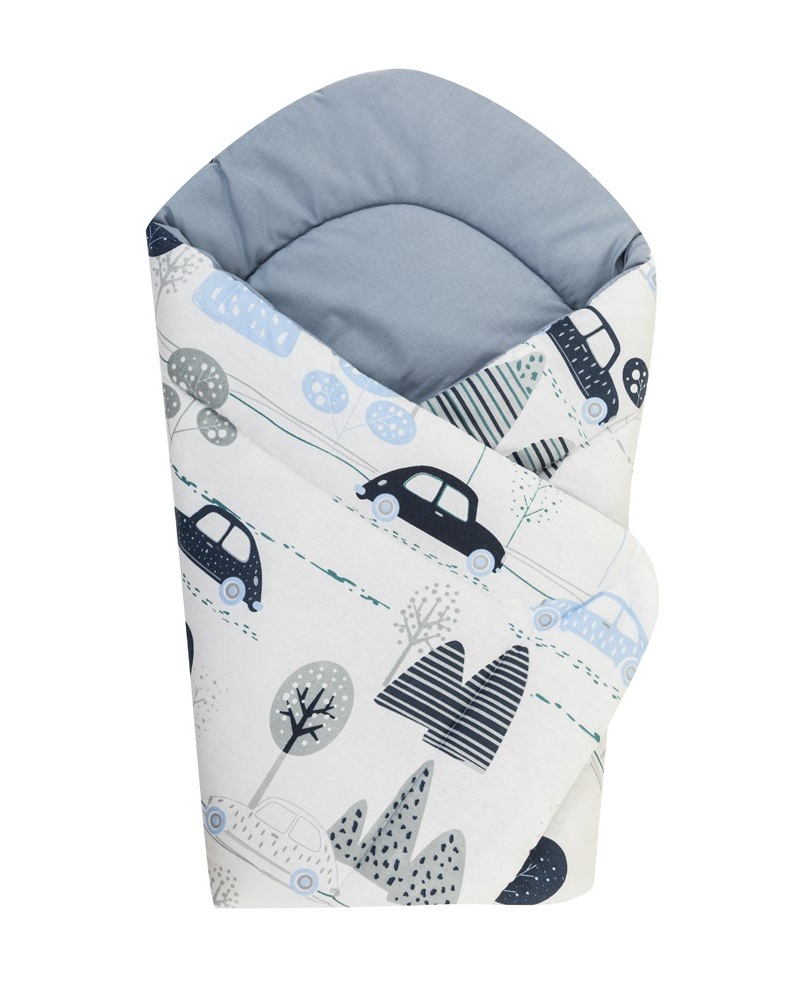 Bomimi Rychlozavinovačka soft oboustranná autíčka, modrá