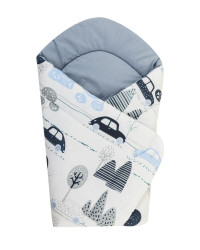 Bomimi Rychlozavinovačka soft oboustranná autíčka, modrá