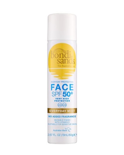 Bondi Sands Everyday Face Mist SPF 50+ opalovací mlha na obličej 60 g