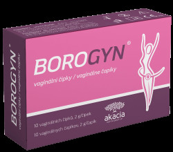 BOROGYN vaginální čípky 10 x 2 g