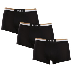 BOSS 3PACK pánské boxerky černé (50516542 001) L
