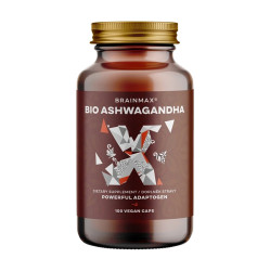 BRAINMAX BIO Ashwagandha (ašvaganda) 560 mg 100 rostlinných kapslí