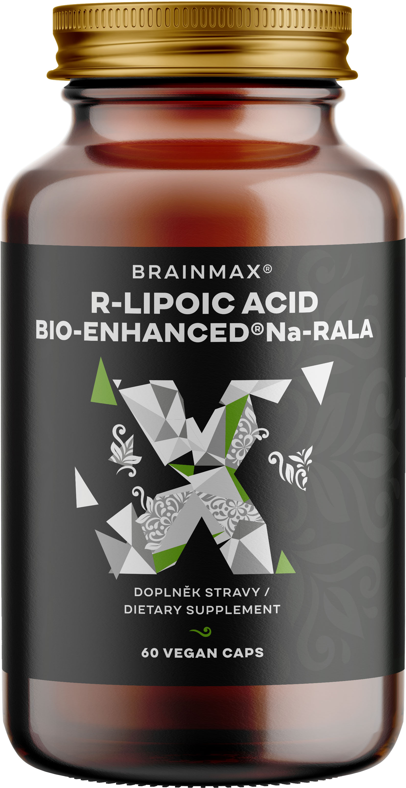BRAINMAX Bio-Enhanced® Na-RALA, aktivní kyselina lipoová 60 kapslí