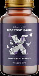 BRAINMAX Digestive Magic, Trávicí Enzymy 100 kapslí