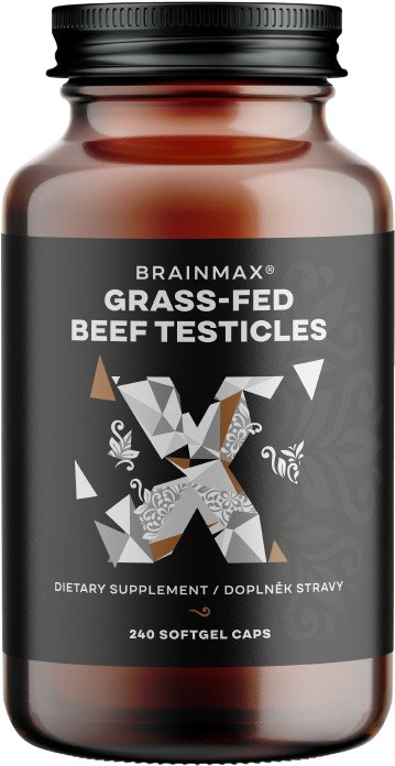 BRAINMAX Grass-Fed Beef testicles, hovězí varlata 240 kapslí