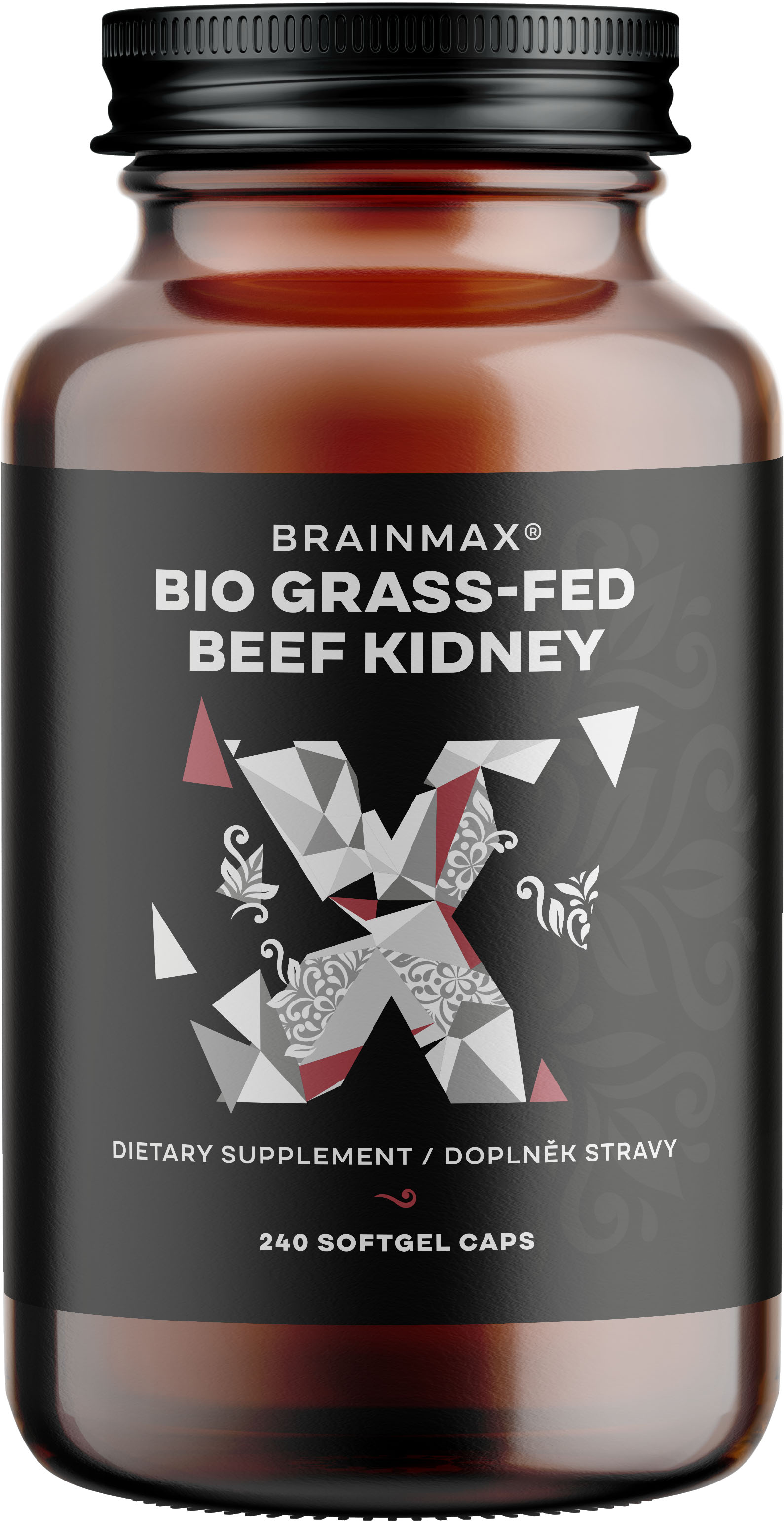 BRAINMAX Hovězí ledviny, BIO 240 kapslí