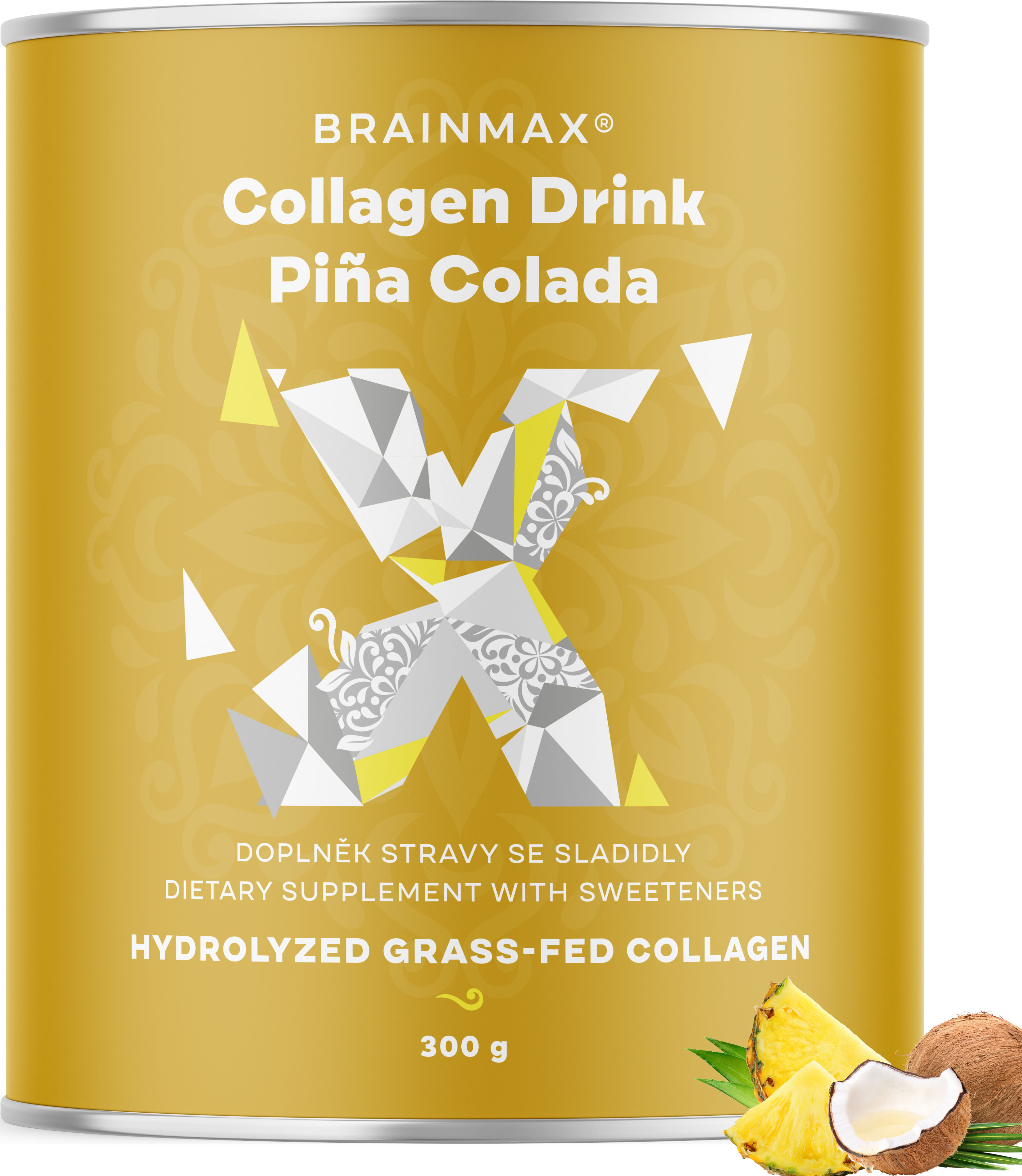 BRAINMAX Kolagen nápoj, piña colada 300 g