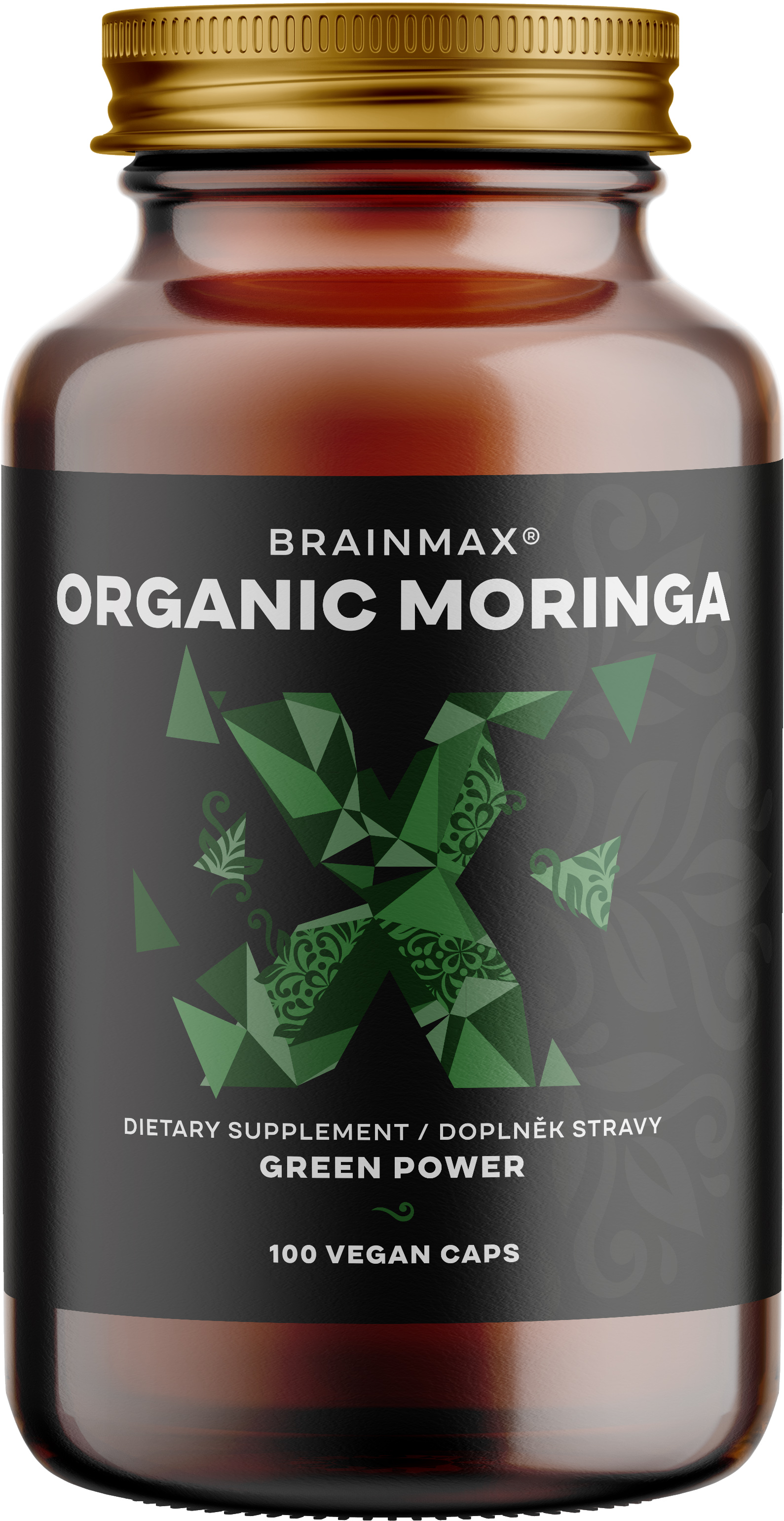 BRAINMAX Organic Moringa 100 kapslí