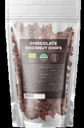 BRAINMAX PURE Chocolate Coconut chips, Kokosové chipsy v čokoládě, BIO 250 g