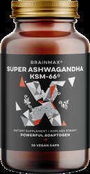 BRAINMAX Super Ashwagandha extrakt KSM-66®, 50 kapslí