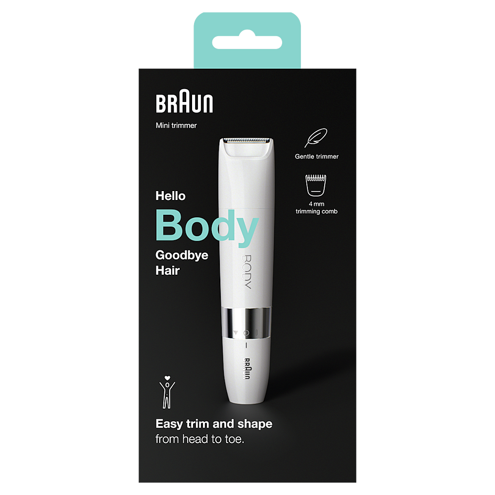 BRAUN Body mini trimmer BS1000 elektrický odstraňovač chloupků na těle