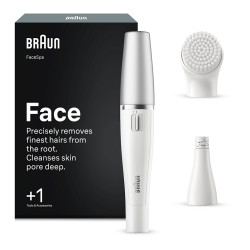 BRAUN Face 810 epilátor a čisticí kartáček na obličej bílý