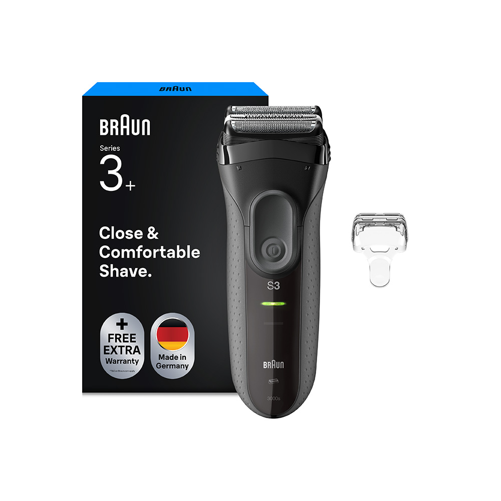 Braun Series 3+ 3000S elektrický holicí strojek šedý