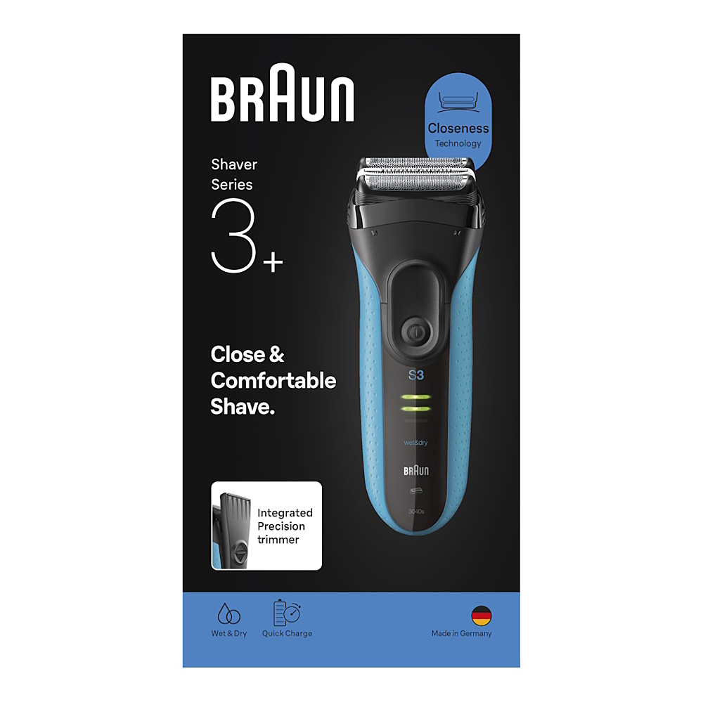 BRAUN Series 3+ 3040S wet&dry elektrický holicí strojek