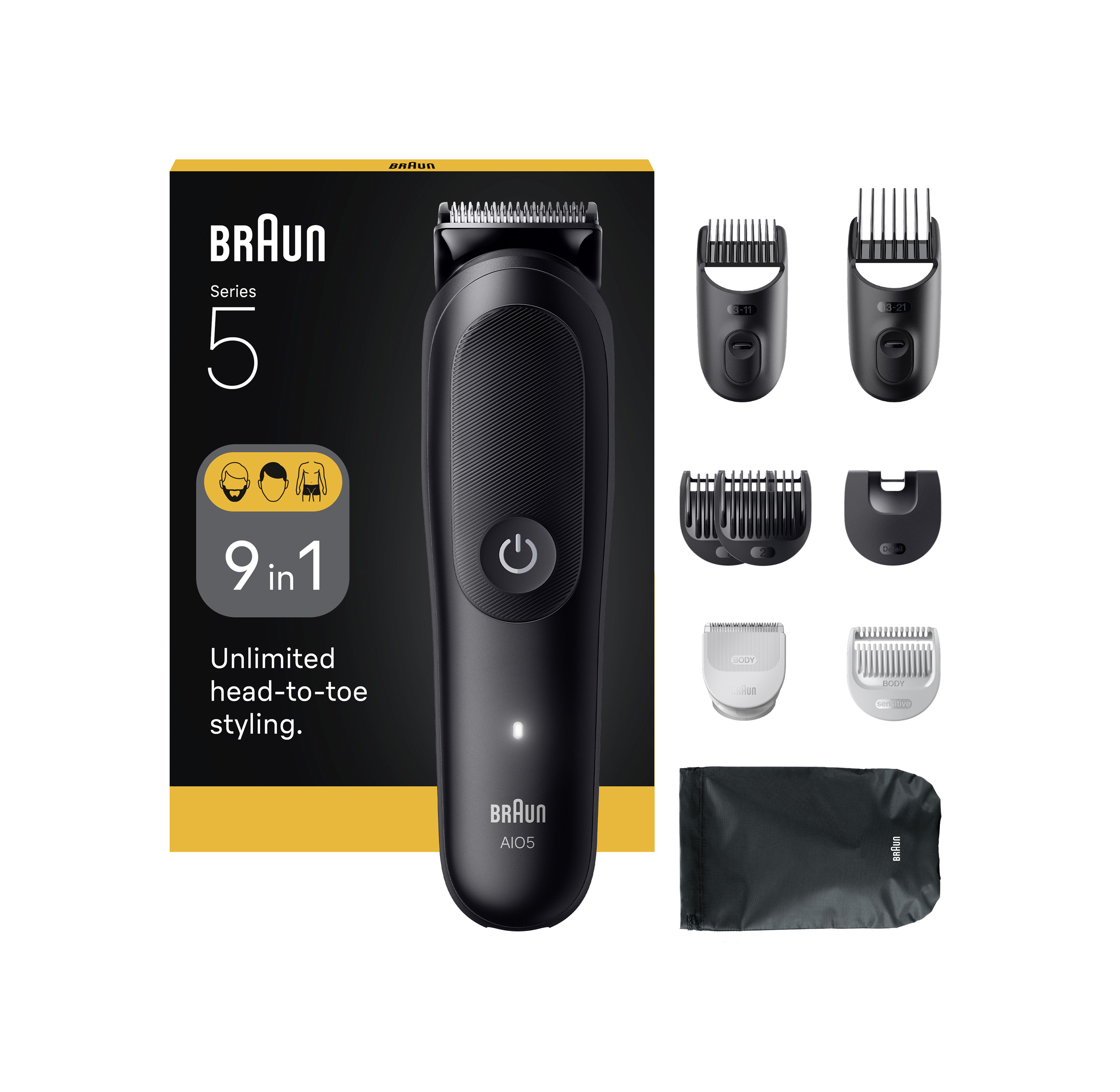 Braun Series 5 AIO5540 All-in-One sada 9v1
