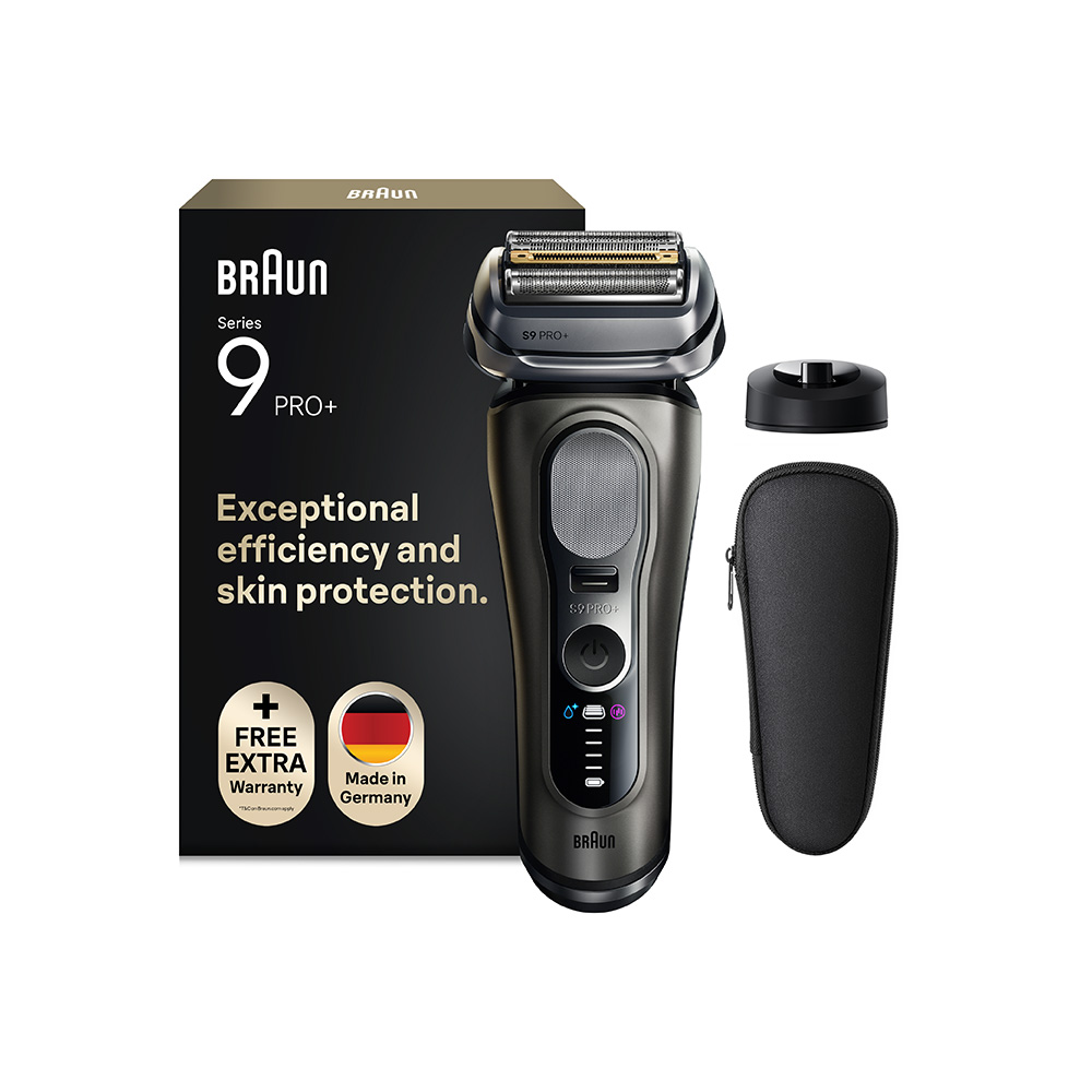Braun Series 9 PRO+ 9615S elektrický holicí strojek + nabíjecí stojánek tmavě šedý