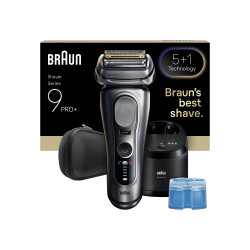 Braun Series 9 PRO+ 9667CC elektrický holicí strojek + stanice SmartCare stříbrný