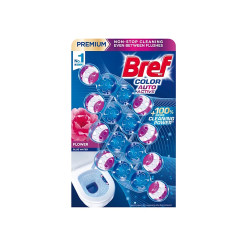 BREF Color Auto Active tuhý WC blok Flower 4 x 50 g