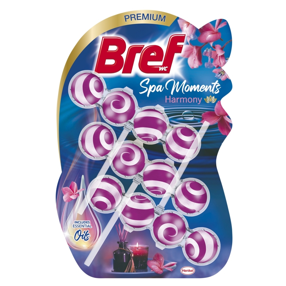 BREF Spa Moments Tuhý WC blok Harmony 3 x 50 g
