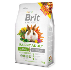 BRIT Animals rabbit adult complete krmivo pro králíky 3 kg
