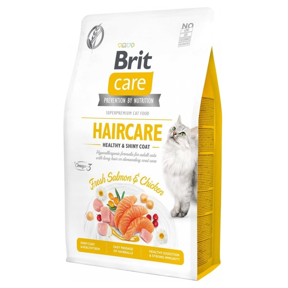 BRIT Care Cat Haircare Healthy&Shiny Coat granule pro kočky 1 ks, Hmotnost balení: 7 kg