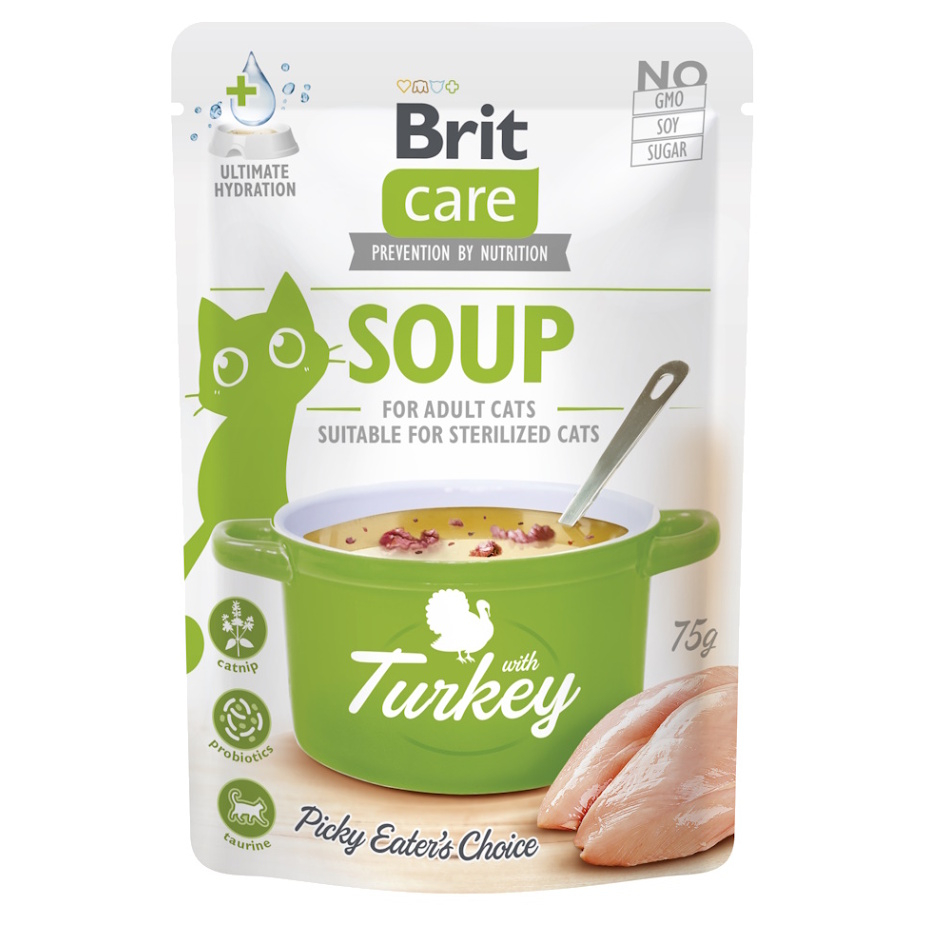 BRIT Care Cat Soup with Turkey vývar pro kočky 75 g