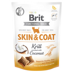 BRIT Care Functional Snack Skin&Coat Krill s kokosem pro psy 150 g
