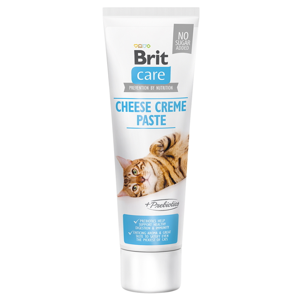 BRIT Care Paste Cheese Creme With Prebiotics podpora trávení pro kočky 100 g