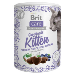 BRIT Care Snack Superfruits Kitten s kuřetem, kokosem a borůvkou pro koťata 100 g