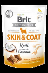 BRIT Dog Functional Snack Skin and Coat Krill 150 g
