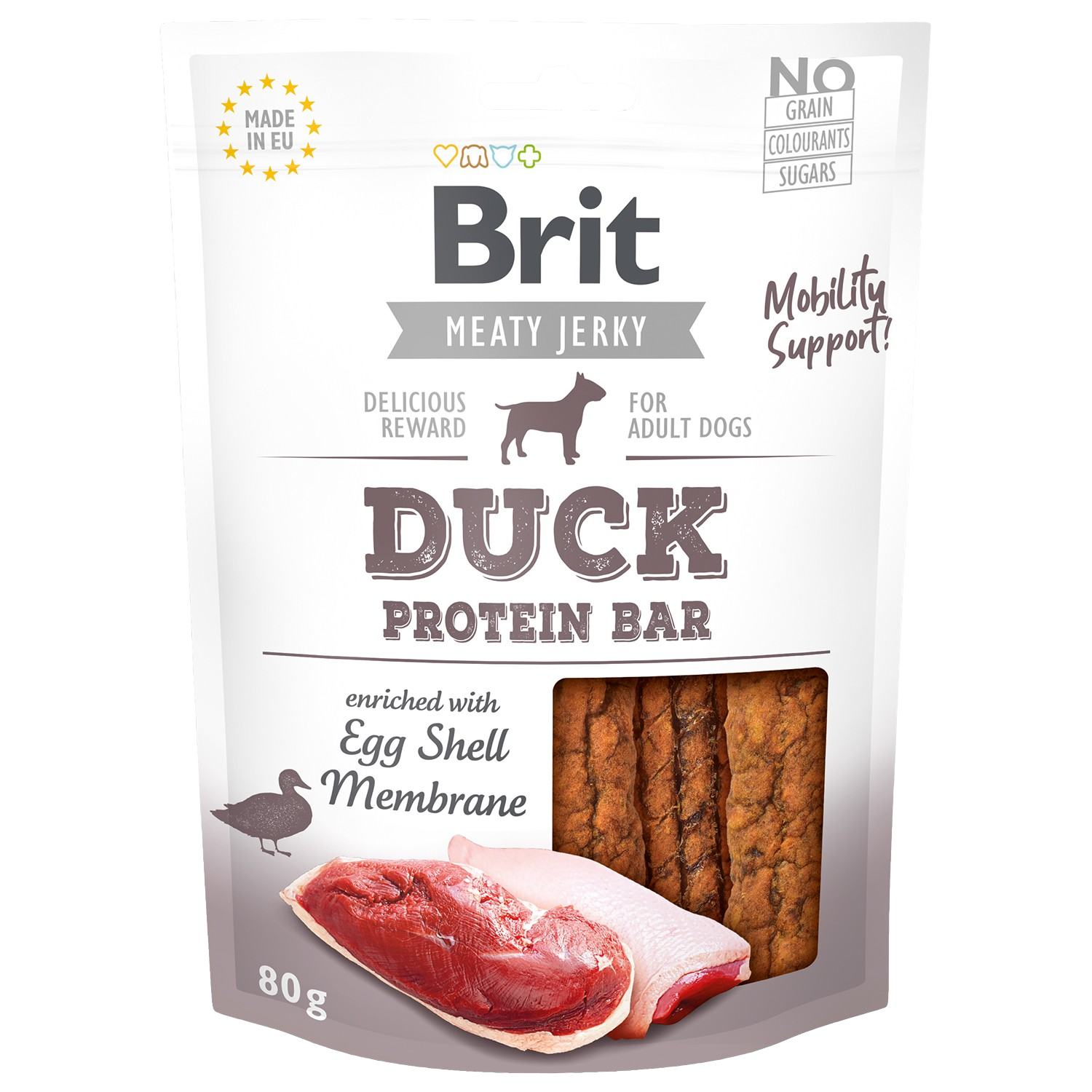 BRIT Dog Jerky Duck Protein Bar 80 g
