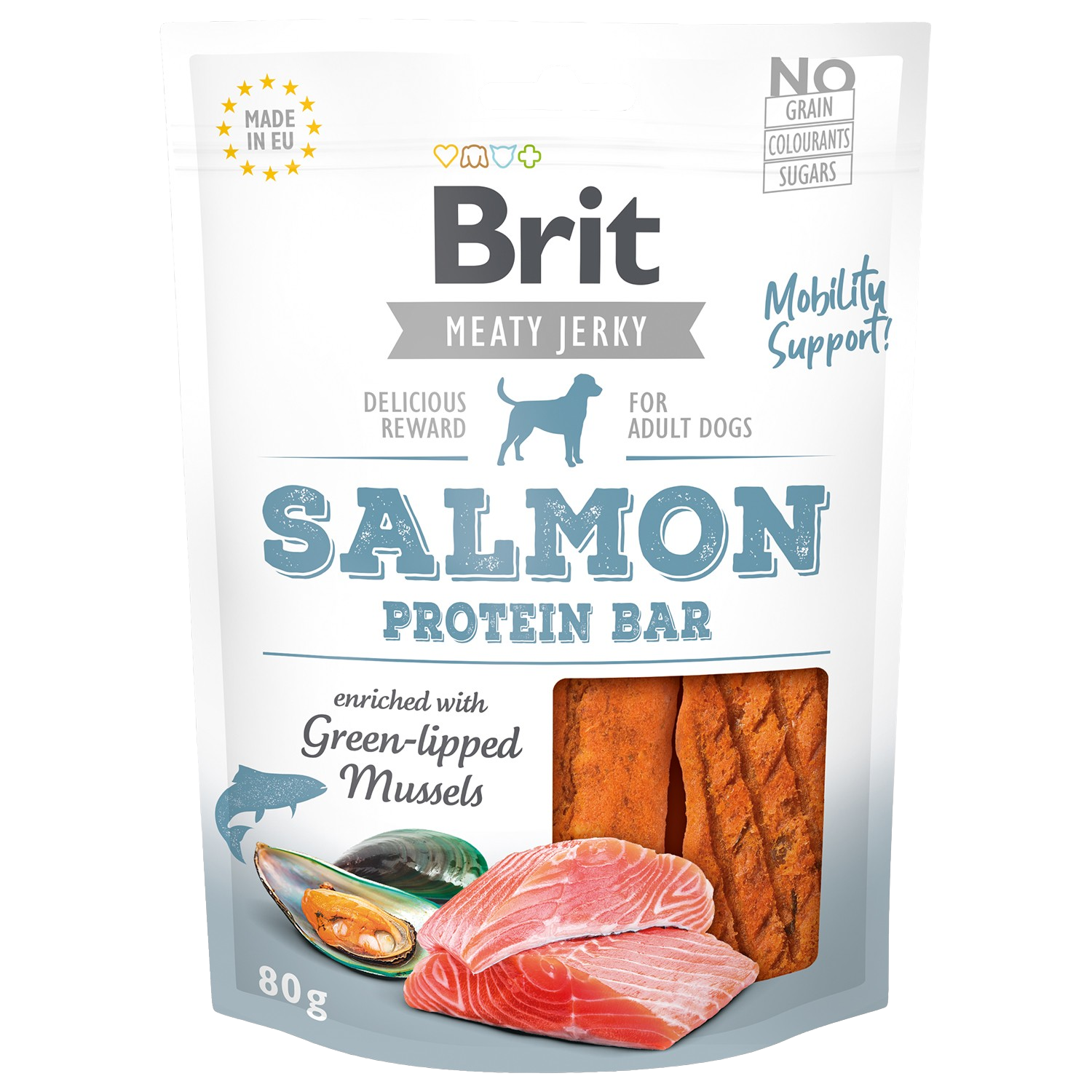 BRIT Dog Jerky Salmon Protein Bar 80 g