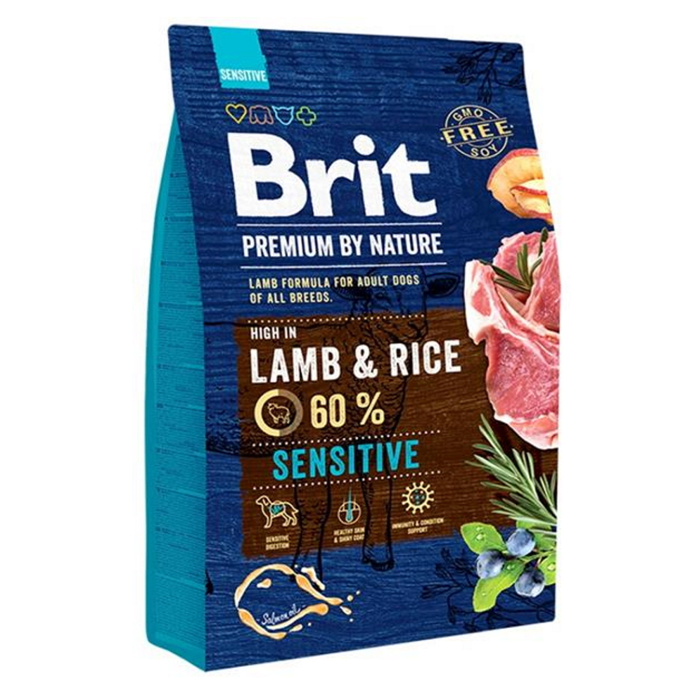 BRIT Premium by Nature Sensitive Lamb granule pro psy 1 ks, Hmotnost balení: 8 kg
