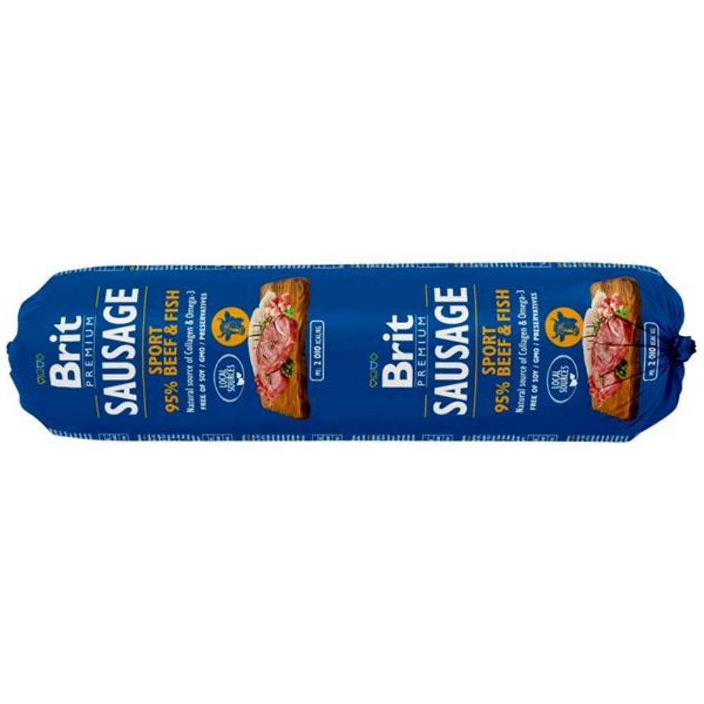 BRIT Premium Sausage Sport Beef & Fish salám pro psy 800 g