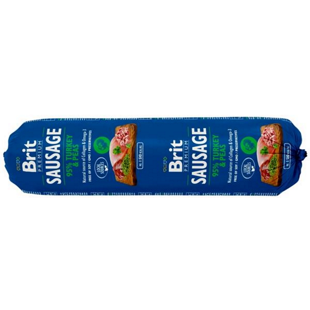 BRIT Premium Sausage Turkey & Pea salám pro psy 800 g