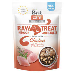 BRIT Raw Treat Cat Indoor&Antistress Chicken pamlsky pro kočky 40 g